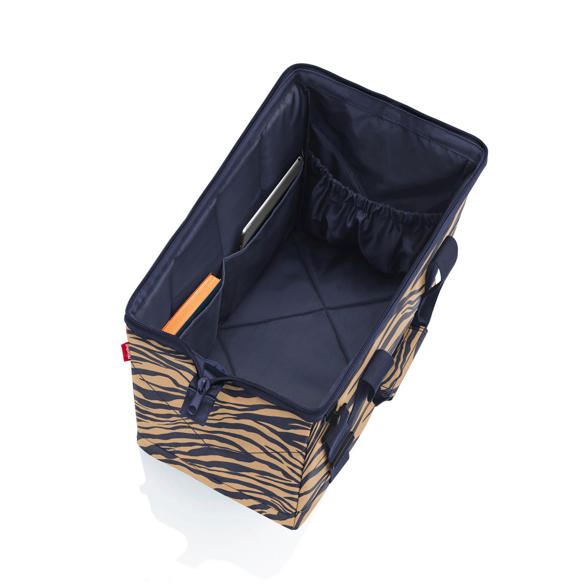 REISETASCHE  - Beige/Dunkelblau, Basics, Textil (48/39,5/29cm) - Reisenthel