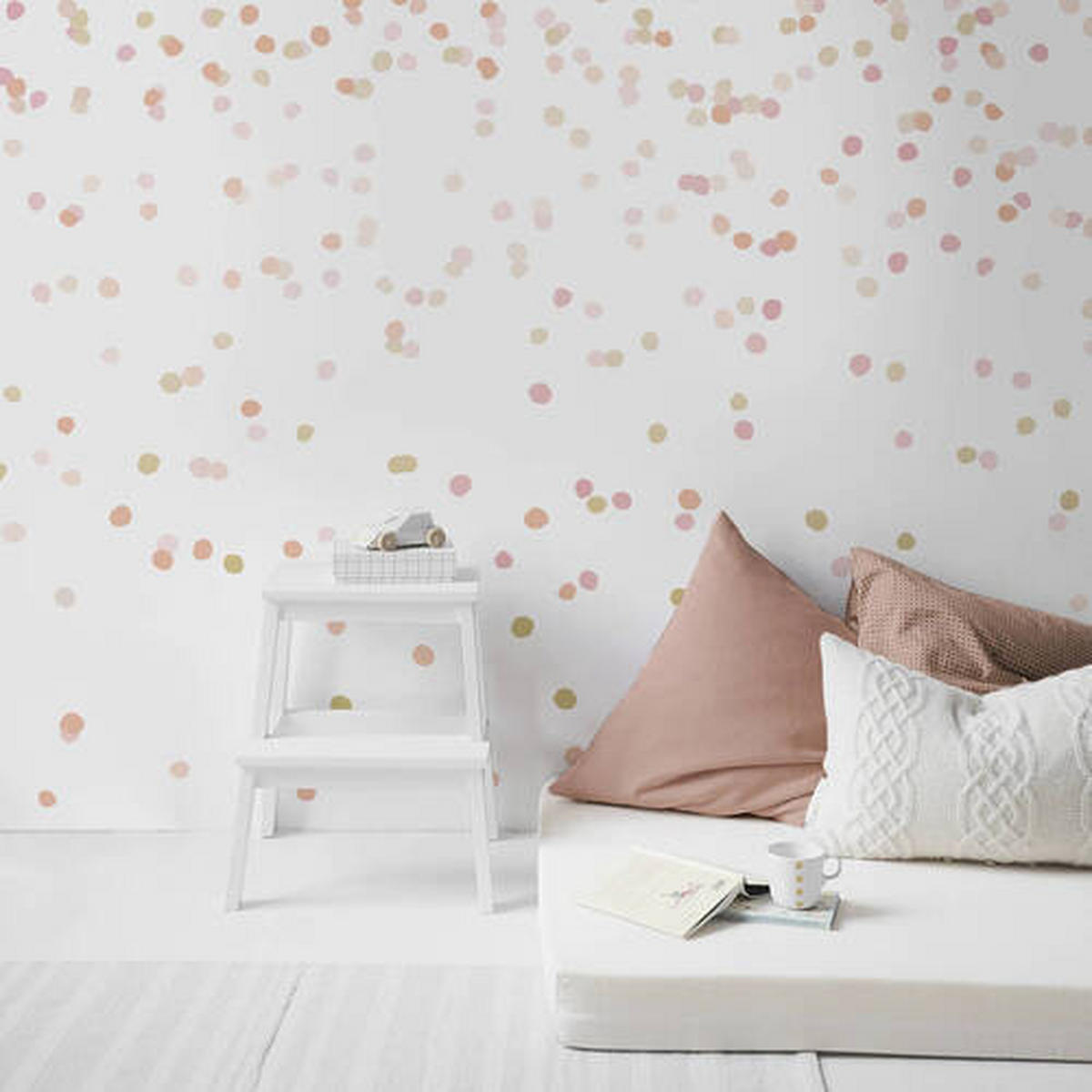 FOTOTAPET 300/280 cm  - pink/guldfärgad, Basics, papper/plast (300/280cm)
