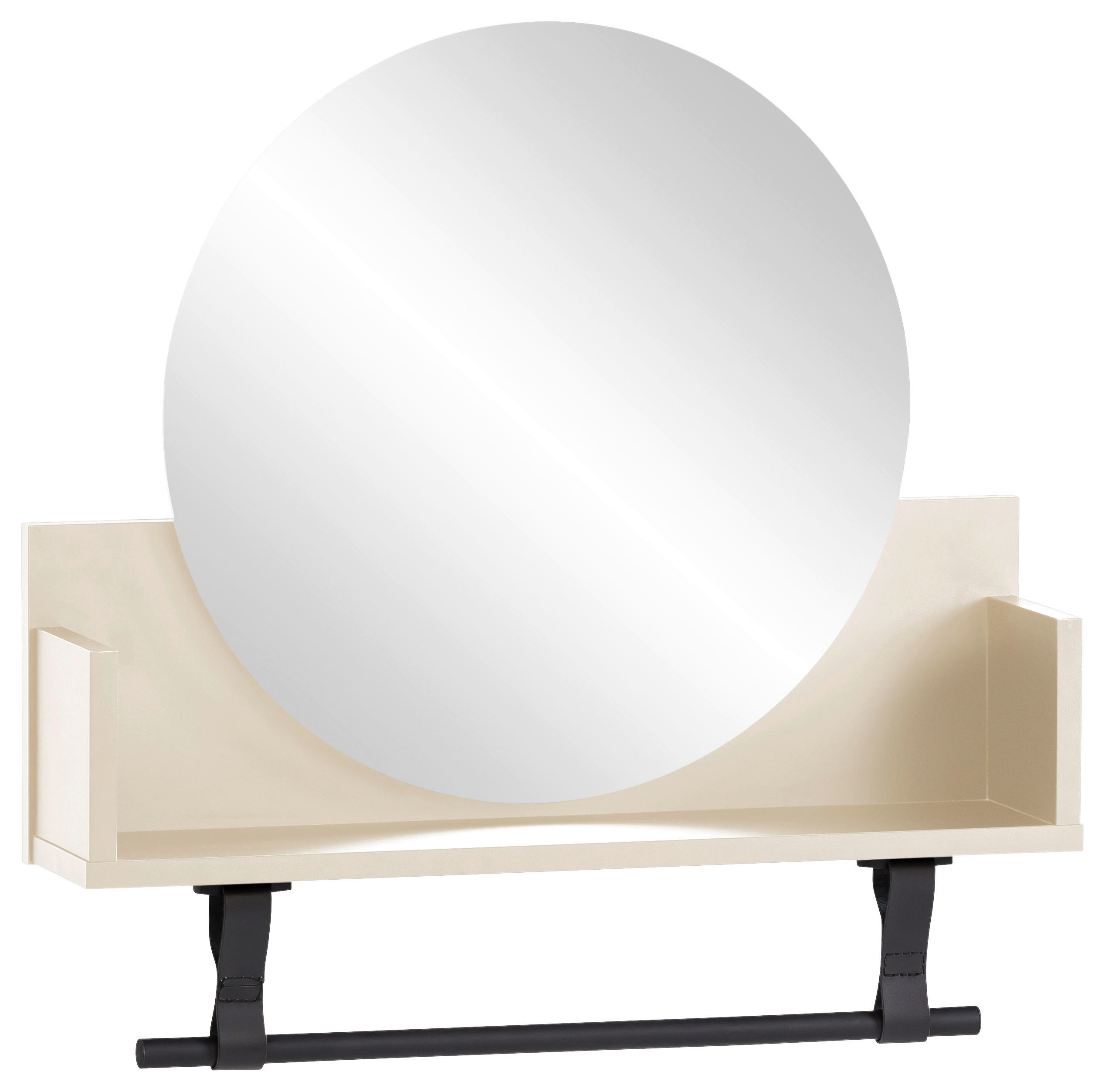 WANDREGAL 59,8/59/13,5 cm  - Beige, Design, Holzwerkstoff (59,8/59/13,5cm) - MID.YOU