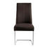 SCHWINGSTUHL Lederlook Dunkelbraun, Edelstahlfarben - Edelstahlfarben/Dunkelbraun, Design, Textil/Metall (46/97/59cm) - Valnatura SCHWINGSTUHL Lederlook Dunkelbraun, Edelstahlfarben - Edelstahlfarben/Dunkelbraun, Design, Textil/Metall (46/97/59cm) - Valnatura