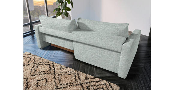2,5-SITZER  in Flachgewebe Hellgrau  - Hellgrau/Schwarz, Design, Kunststoff/Textil (240/70/125cm) - Xora