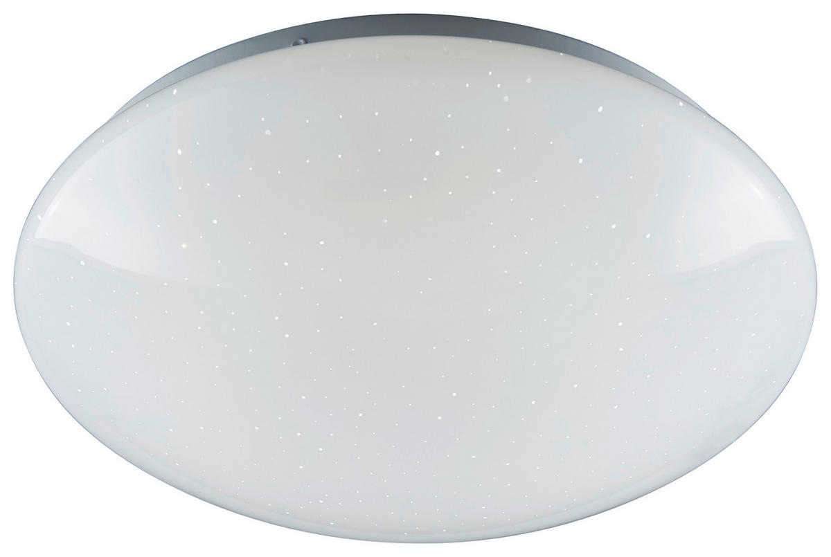 STROPNÍ LED SVÍTIDLO, 30/8,5 cm  - bílá, Basics, kov/plast (30/8,5cm) - Boxxx