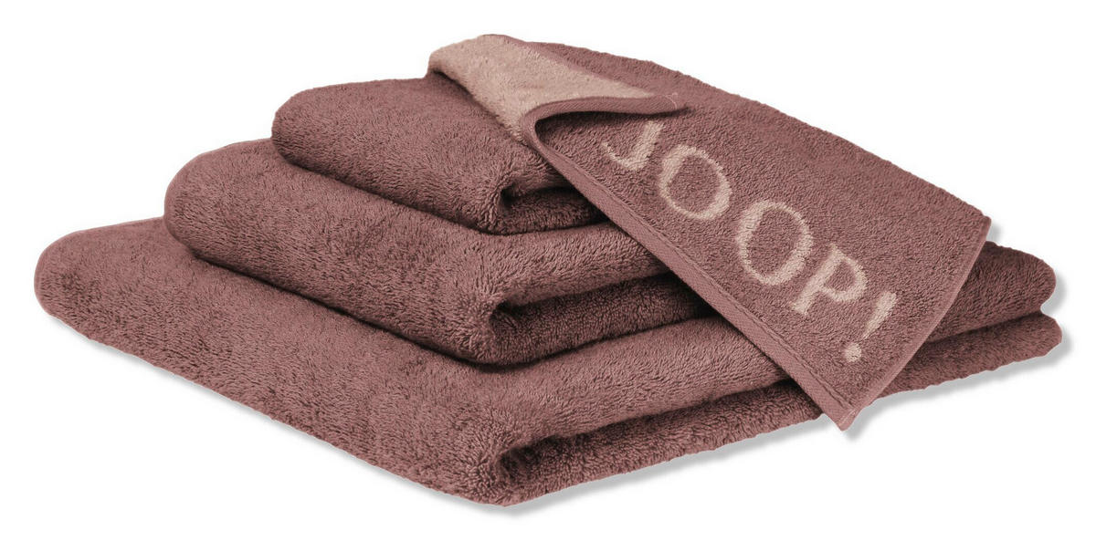 HANDTUCH Contour Doubleface Beige, Mauve  - Beige/Mauve, Basics, Textil (50/100cm) - Joop!