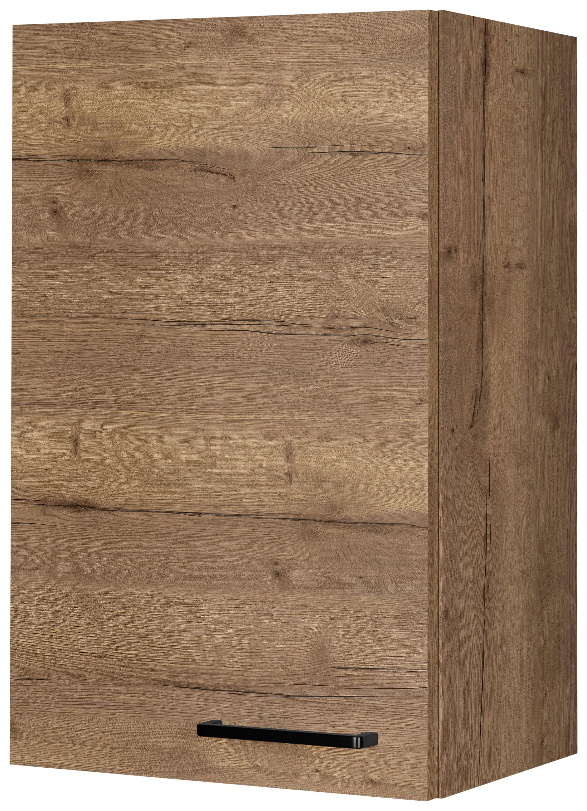 KÜCHENOBERSCHRANK 45/72/35 cm  in Eiche dunkel  - Eiche dunkel/Schwarz, MODERN, Holzwerkstoff/Metall (45/72/35cm) - Nobilia