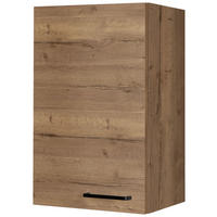 KÜCHENOBERSCHRANK 45/72/35 cm  in Eiche dunkel  - Eiche dunkel/Schwarz, MODERN, Holzwerkstoff/Metall (45/72/35cm) - Nobilia