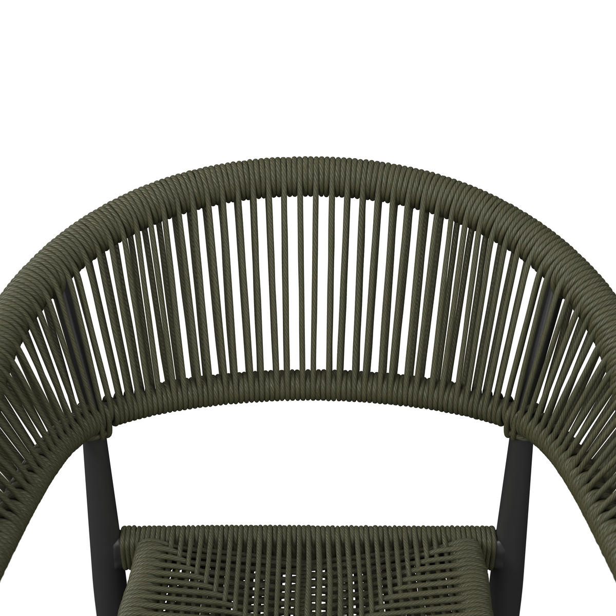 STAPELSESSEL Aluminium Anthrazit, Grün  - Anthrazit/Grün, KONVENTIONELL, Kunststoff/Metall (55l) - Ambia Garden