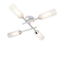 BADEZIMMER-DECKENLEUCHTE  60/12 cm    - Klar/Chromfarben, KONVENTIONELL, Glas (60/12cm) - ENDON