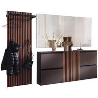 GARDEROBE 3-teilig  in 250/200/30 cm  - Nussbaumfarben/Braun, Design, Holz/Holzwerkstoff (250/200/30cm) - Moderano