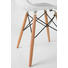 STUHL Weiß - Buchefarben/Weiß, MODERN, Holz/Kunststoff (51/44/79cm)