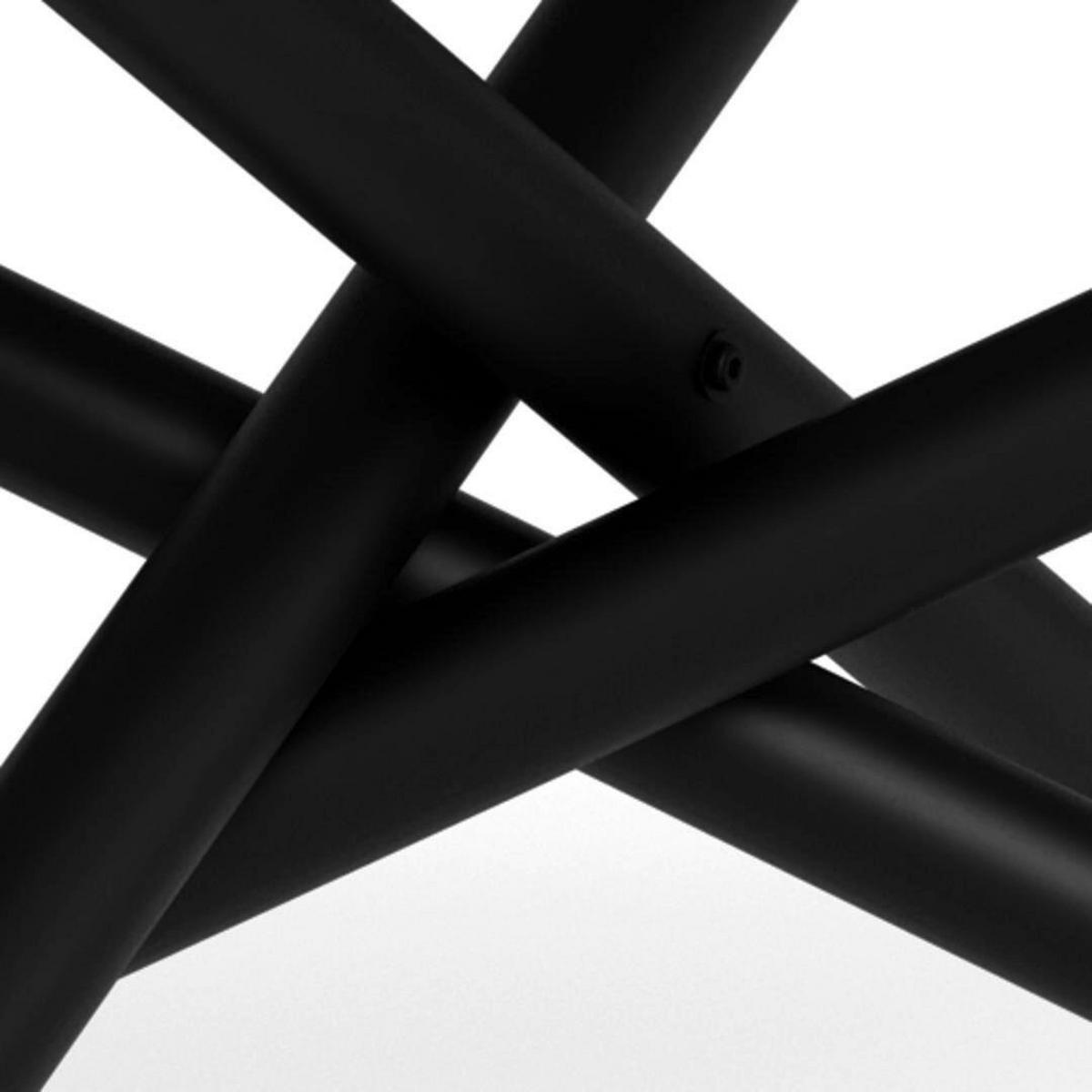 ESSTISCH Nachbildung  Metall, Holzwerkstoff rechteckig Eichefarben  - Eichefarben/Schwarz, KONVENTIONELL, Holzwerkstoff/Metall (160/75/90cm) - MID.YOU