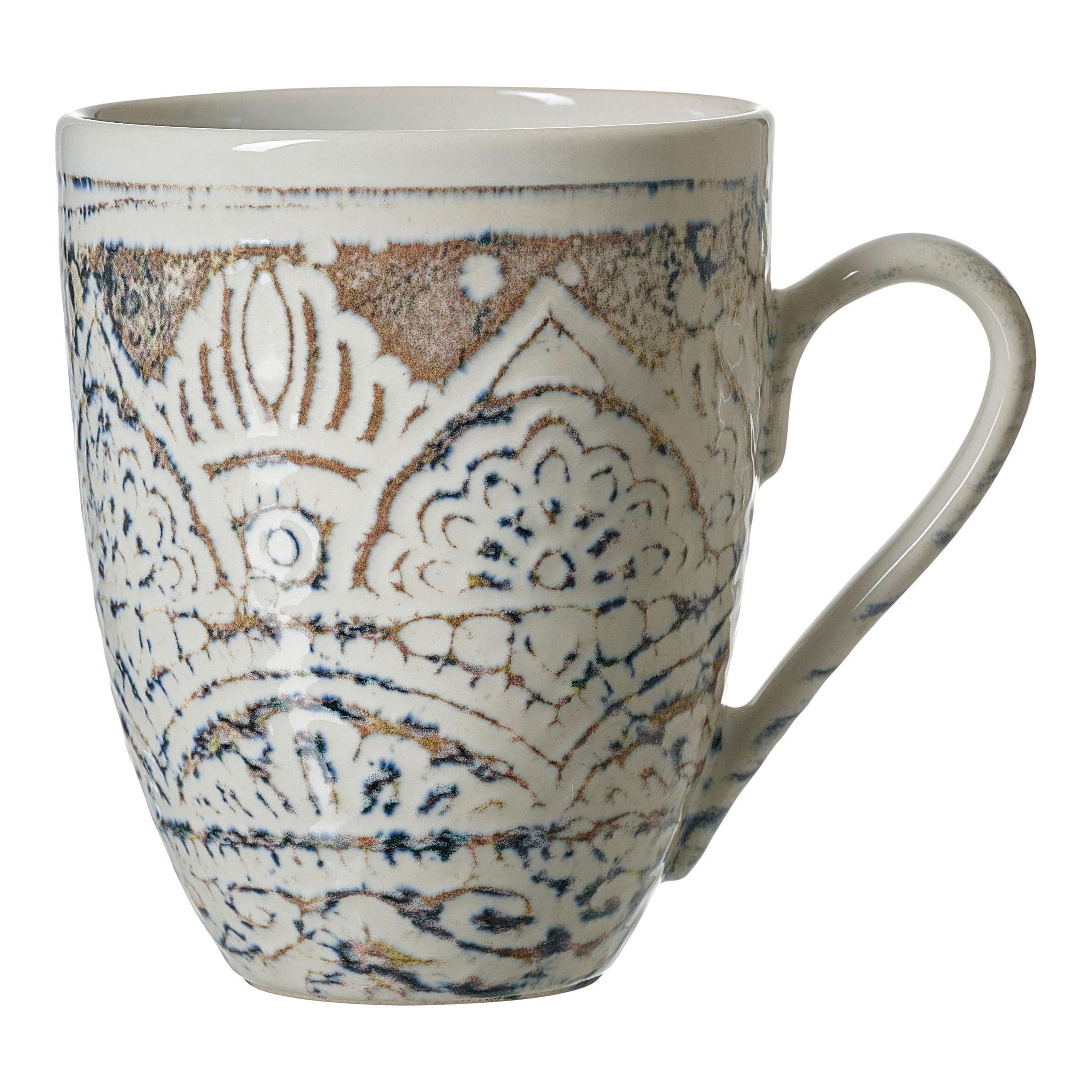 KAFFEEBECHER Luigi  320 ml   - Blau/Creme, KONVENTIONELL, Keramik (320ml) - Ritzenhoff Breker