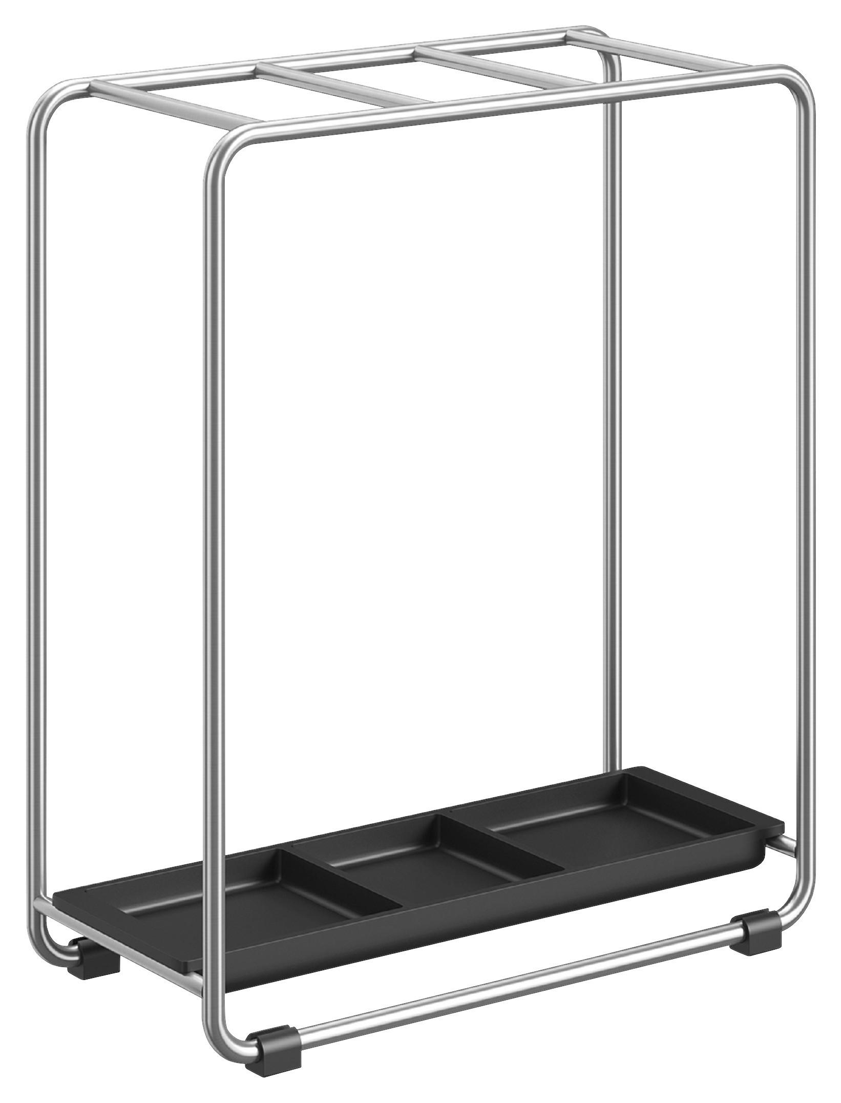 Zack STOJAN NA DEŠTNÍKY, černá, barvy nerez oceli