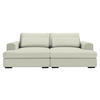 BIGSOFA in Chenille Creme  - Creme/Schwarz, Design, Textil (223/80/158cm) - Lomoco
