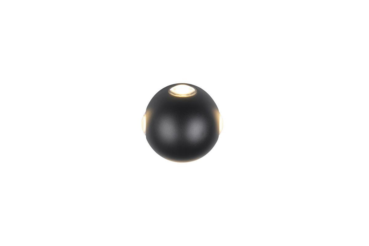 LED-WANDLEUCHTE - Schwarz, Basics, Metall (10,5/7,5cm) - Trio Leuchten