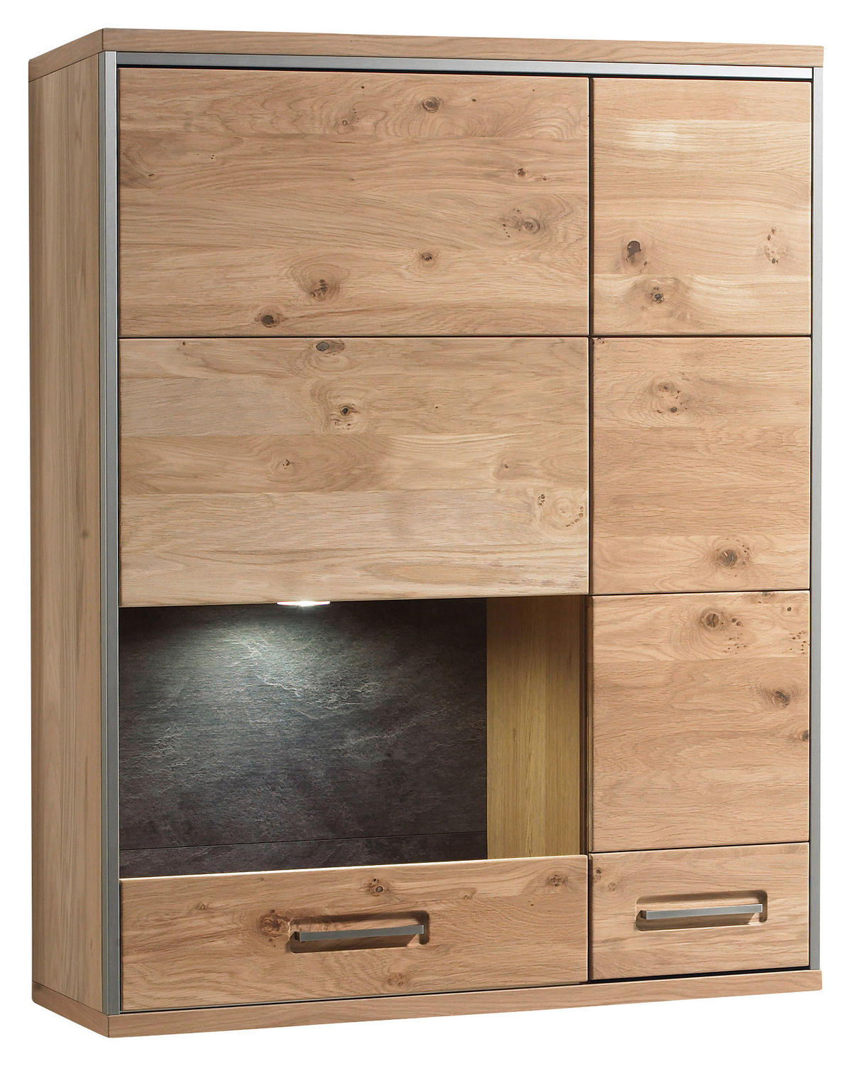 HÄNGEELEMENT in Eichefarben   - Hellbraun/Eichefarben, KONVENTIONELL, Glas/Holz (94/120/39cm) - Cantus