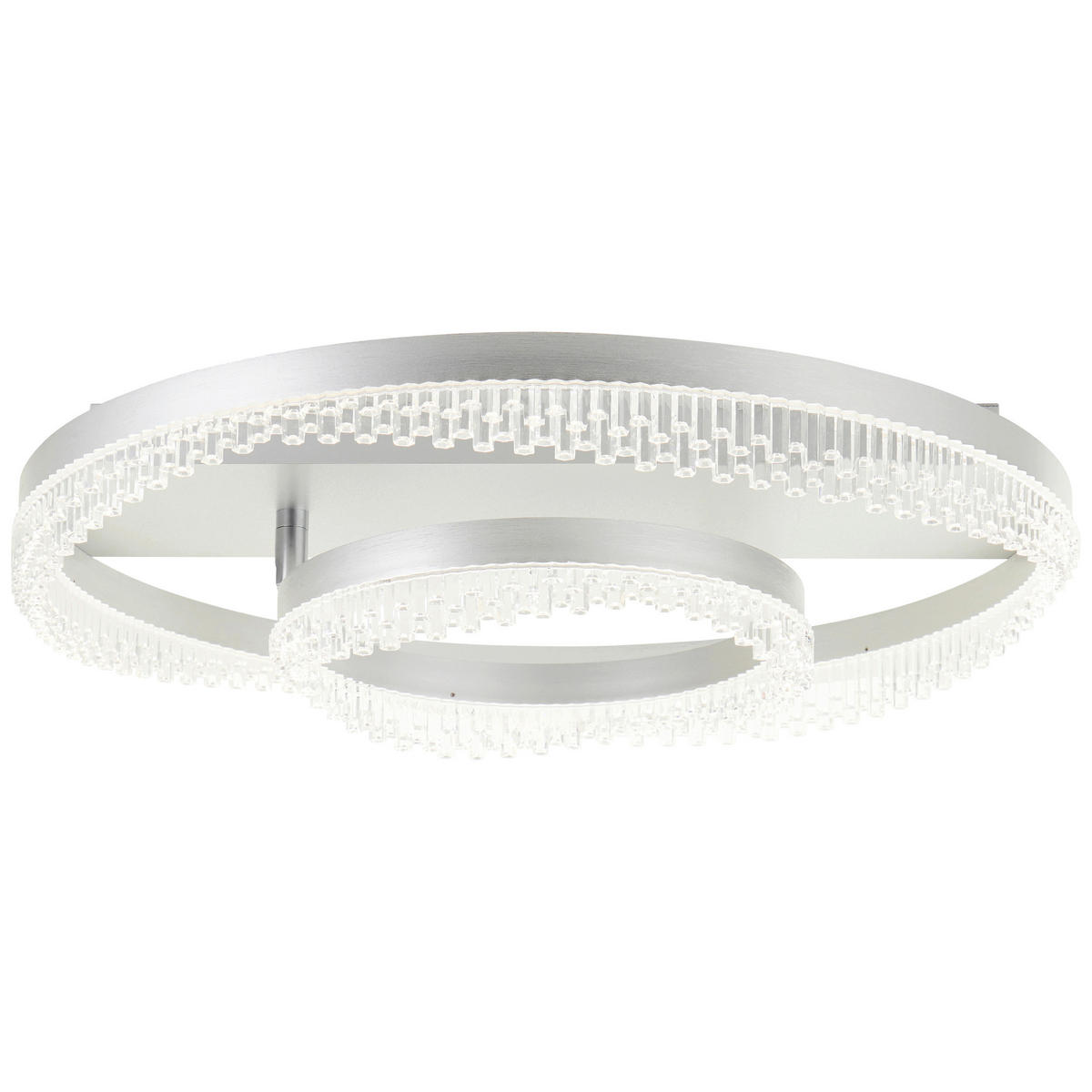 LED-TAKLAMPA Aurora 61/13 cm  - aluminiumfärg, Design, metall/plast (61/13cm)