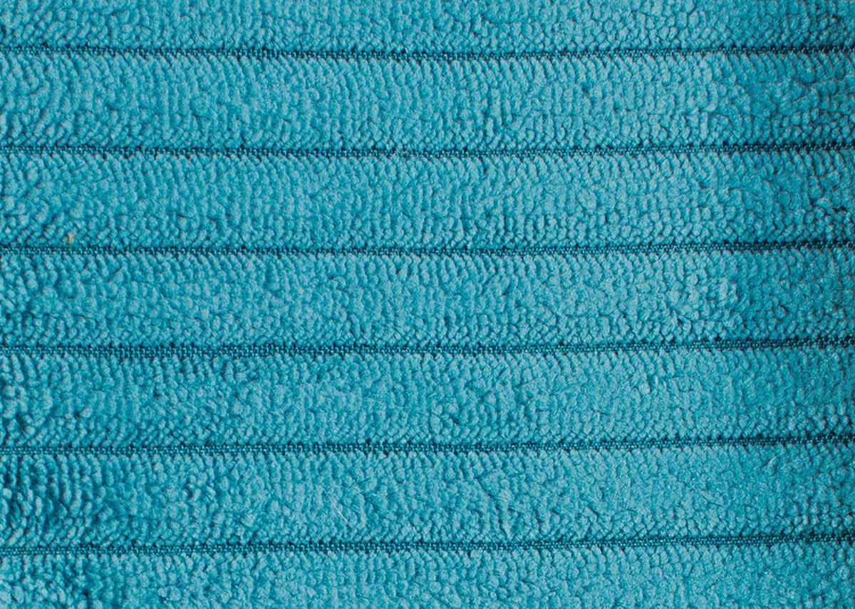 ECKSOFA in Cord Blau  - Blau/Schwarz, Design, Textil/Metall (313/242cm) - Xora