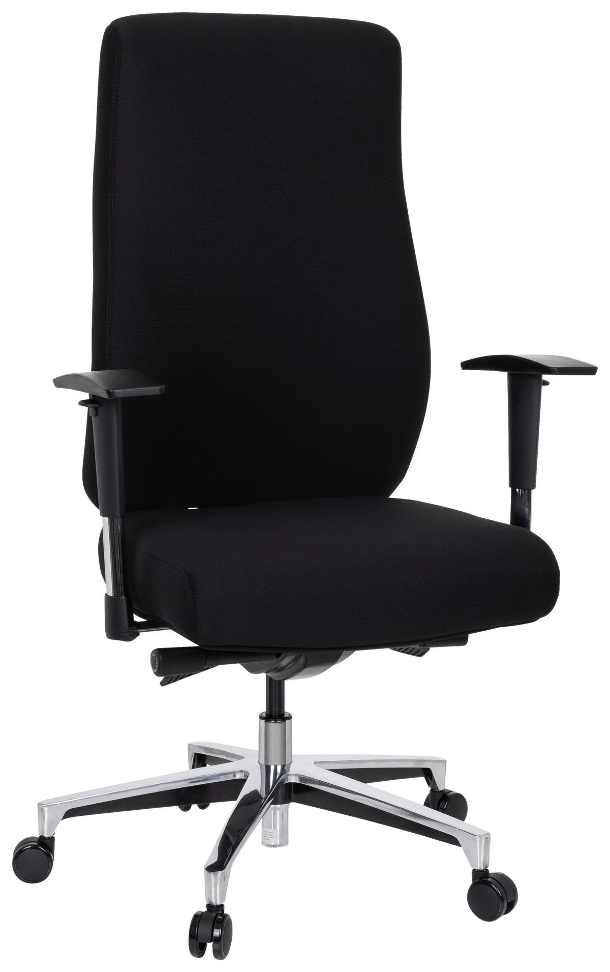 SNURRSTOL  i flatväv svart  - silver/svart, Basics, metall/textil (69/122/65cm) - MID.YOU