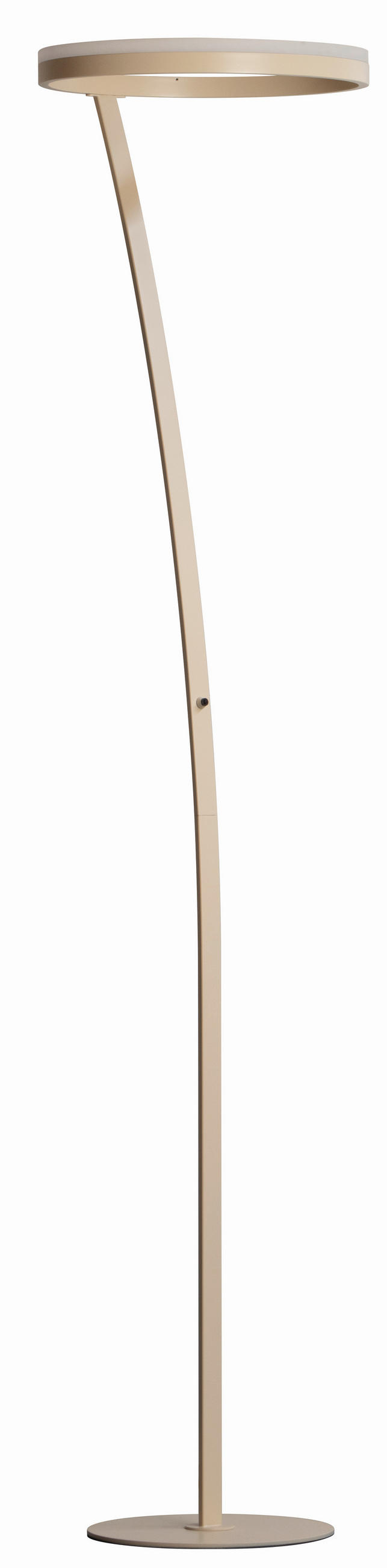 LED-STEHLEUCHTE Sirko 40/177/40 cm   - Sandfarben/Schwarz, Design, Metall (40/177/40cm) - Fischer & Honsel