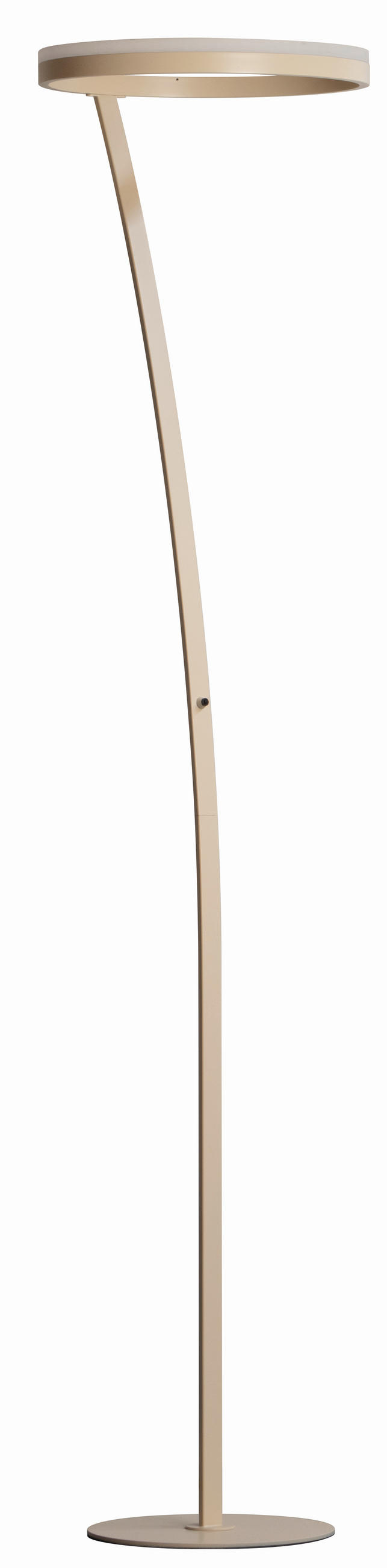 LED-STEHLEUCHTE Sirko 40/177/40 cm   - Sandfarben/Schwarz, Design, Metall (40/177/40cm) - Fischer & Honsel