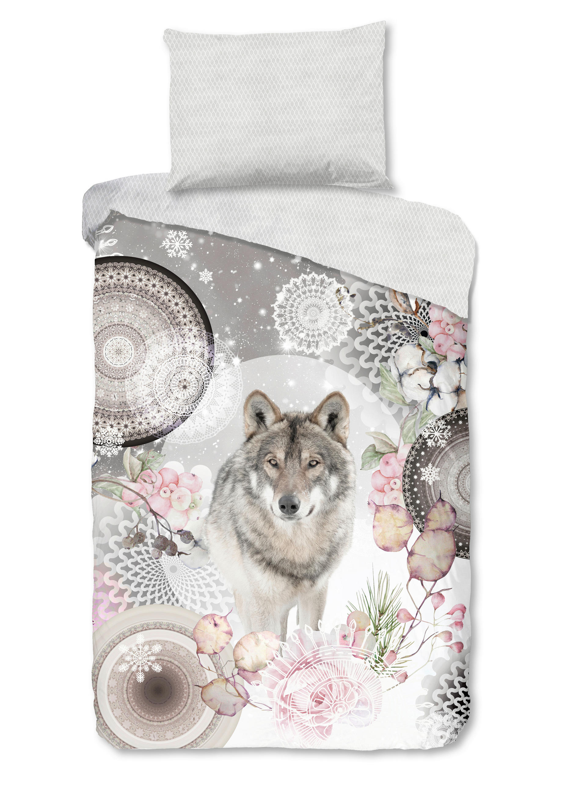 Bettwäsche Isaci Grau Hellgrau 140x200 Cm