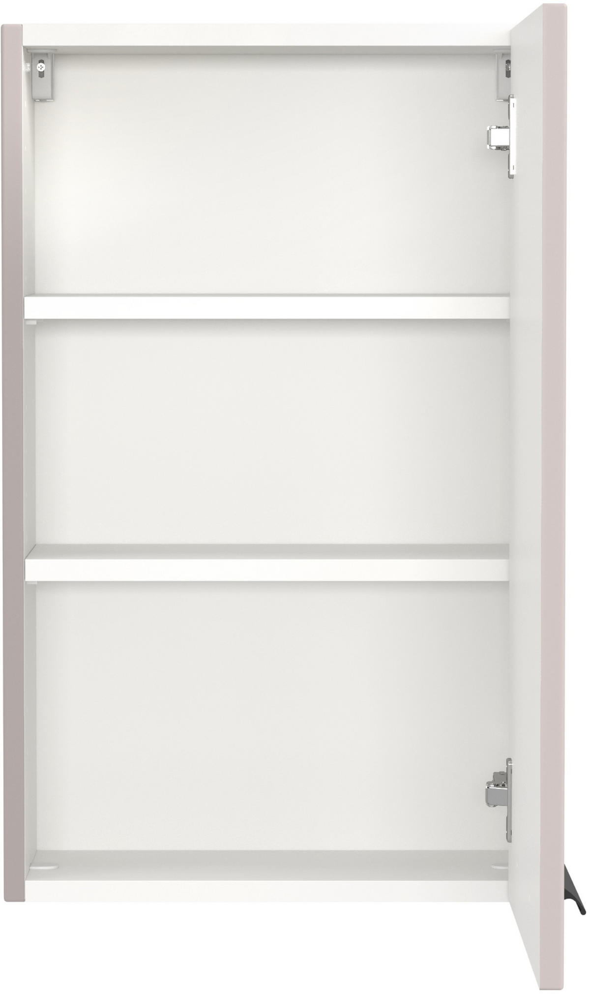 HÄNGESCHRANK 40/64/20 cm  - Kaschmir/Schwarz, KONVENTIONELL, Holzwerkstoff/Metall (40/64/20cm) - Xora