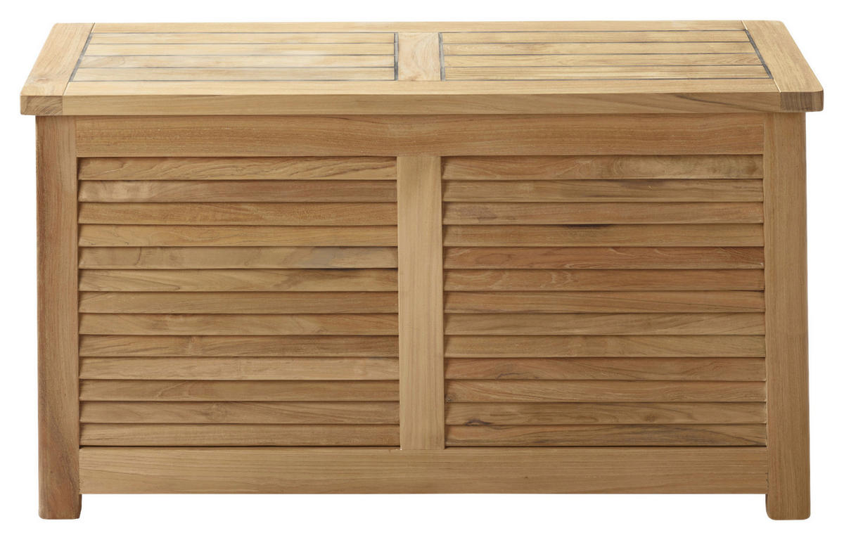 TRUHE Holz Teakholz vollmassiv  - Teakfarben, ROMANTIK / LANDHAUS, Holz (90/48/30cm) - MID.YOU