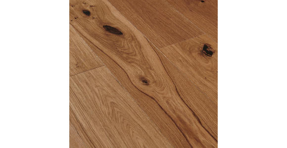 Parkett PARKETTBODEN Eiche per m² - Eichefarben, KONVENTIONELL, Holz (220/18,5/1,3cm) - Ambiente