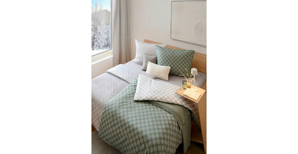 WENDEBETTWÄSCHE Wycom Satin 140/200 cm  - Hellgrau, KONVENTIONELL, Textil (140/200cm) - Esposa