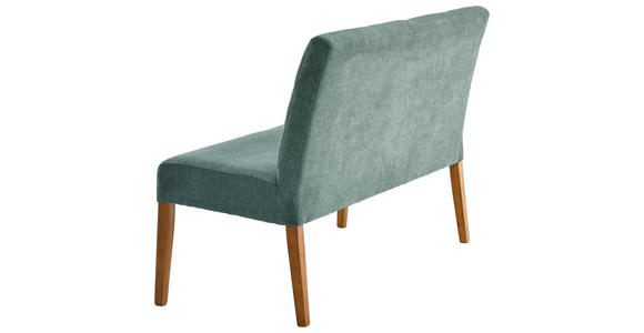 SITZBANK 137/92/66 cm Webstoff Eichefarben, Mintgrün Eiche massiv  - Eichefarben/Mintgrün, KONVENTIONELL, Holz/Textil (137/92/66cm) - Cantus