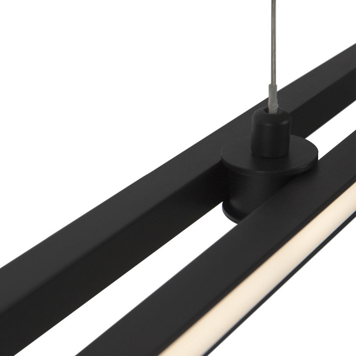 PENDELLEUCHTE 150/1,5/15,5 cm    - Schwarz, Modern, Metall (150/1,5/15,5cm) - MAYTONI