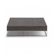 KONFERENČNÍ STOLEK, dub, barvy ořechu - barvy ořechu, Design, kov/dřevo (120/80/35cm) - Natuzzi