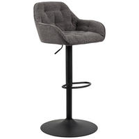 Scaun De Bar din textil, antracit - antracit/negru, Design, metal/textil (57/63-84/53cm) - MID.YOU