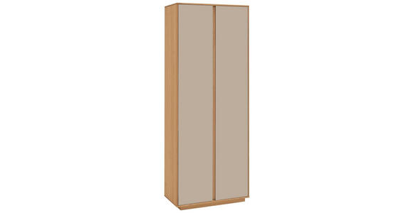 GARDEROBENSCHRANK 72/193/37 cm - Sandfarben/Eichefarben, Design, Holz/Holzwerkstoff (72/193/37cm) - Novel