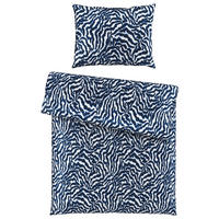 ÁGYNEMŰHUZAT-GARNITÚRA 140/200 cm  - kék/fehér, Basics, textil (140/200cm) - Novel