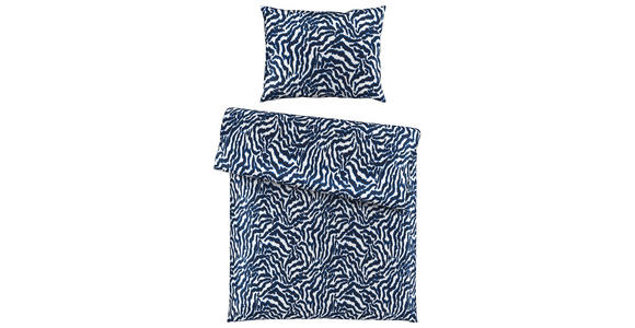 BETTWÄSCHE 140/200 cm - Blau/Weiß, Basics, Textil (140/200cm) - Novel