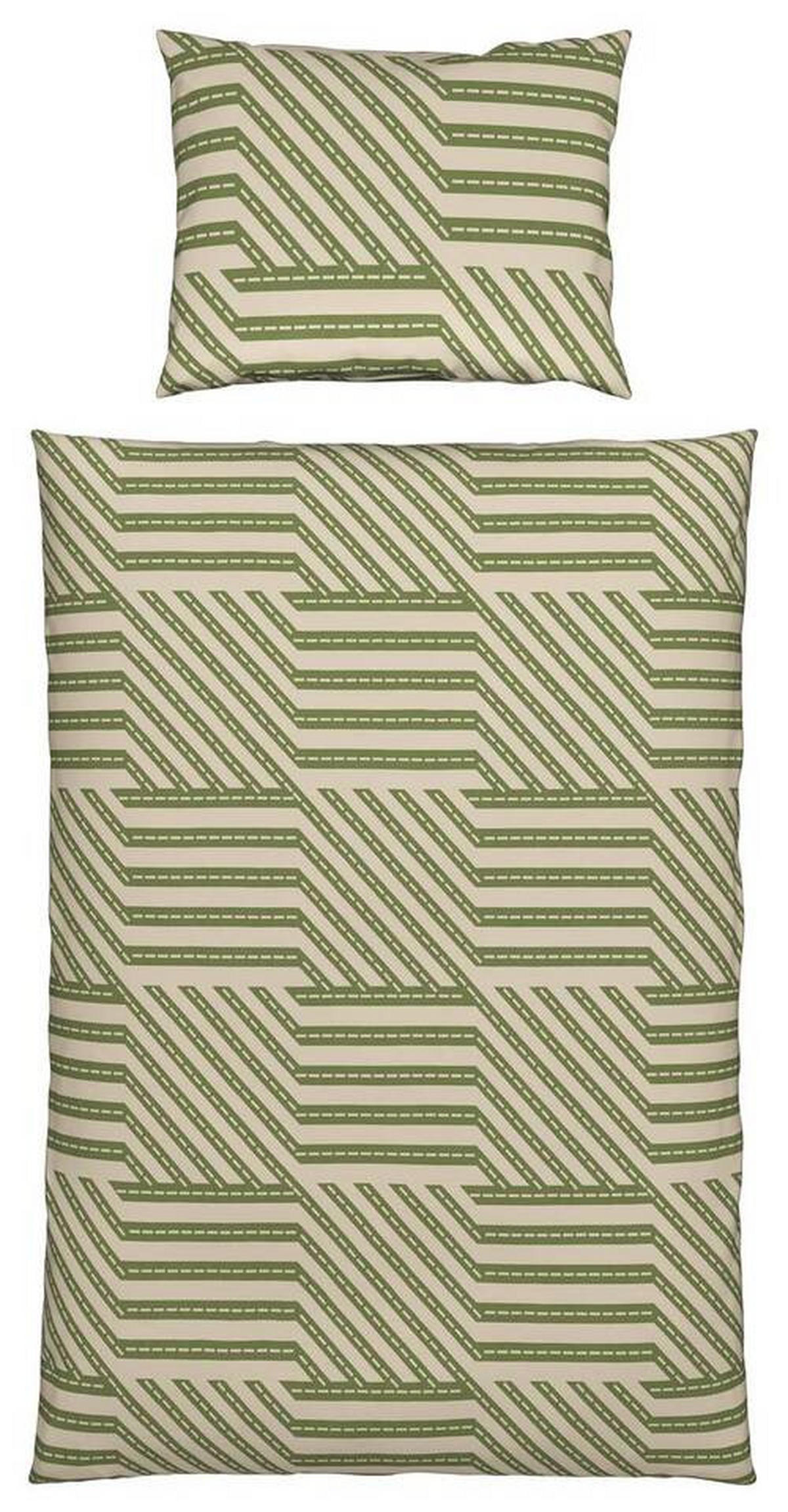 POVLEČENÍ, renforcé, zelená, 140/200 cm - zelená, Konvenční, textil (140/200cm) - Bio:Vio