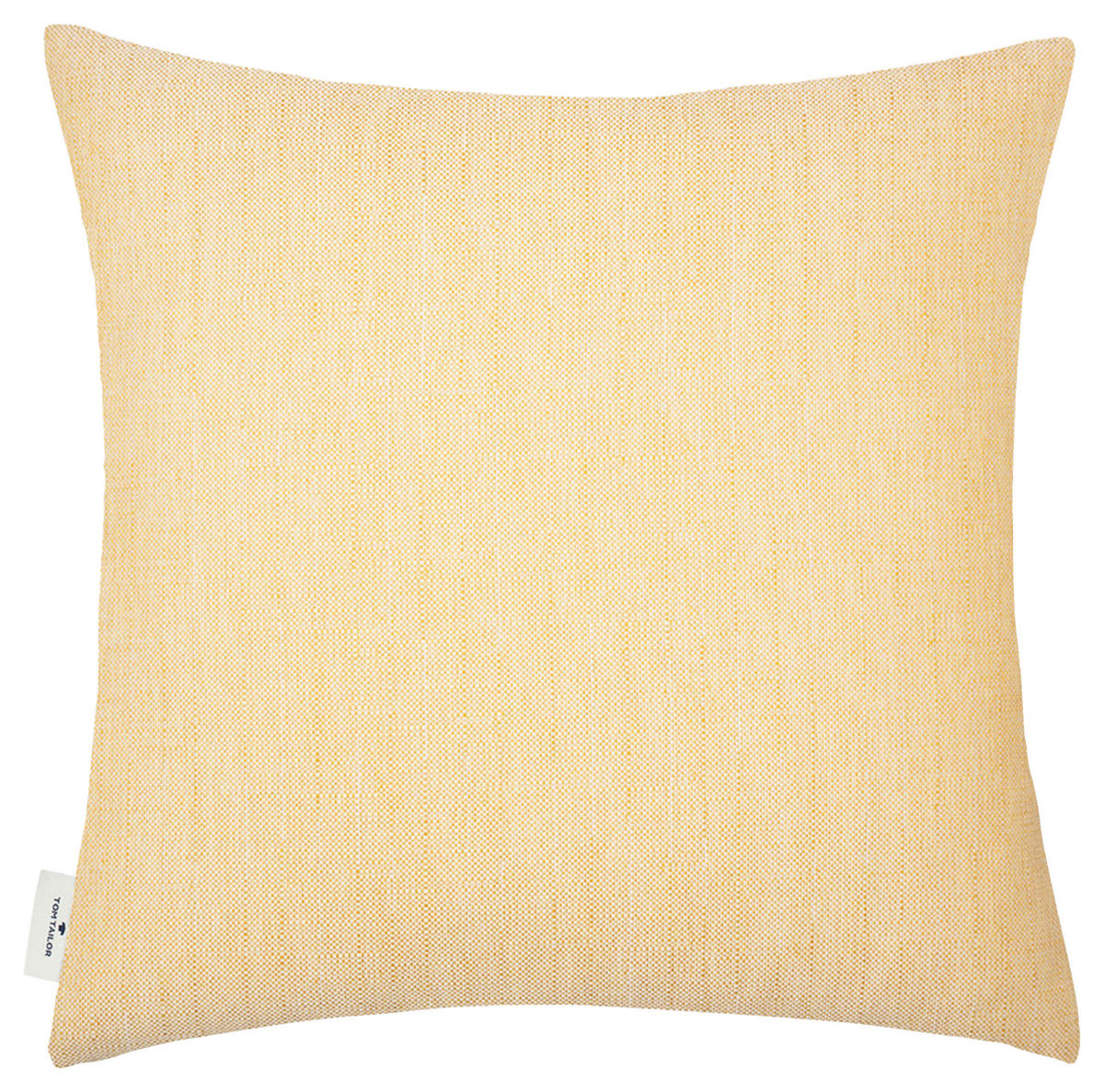 KUDDFODRAL Fresh 50/50 cm  - ljusgrå/gul, Klassisk, textil (50/50cm) - Tom Tailor