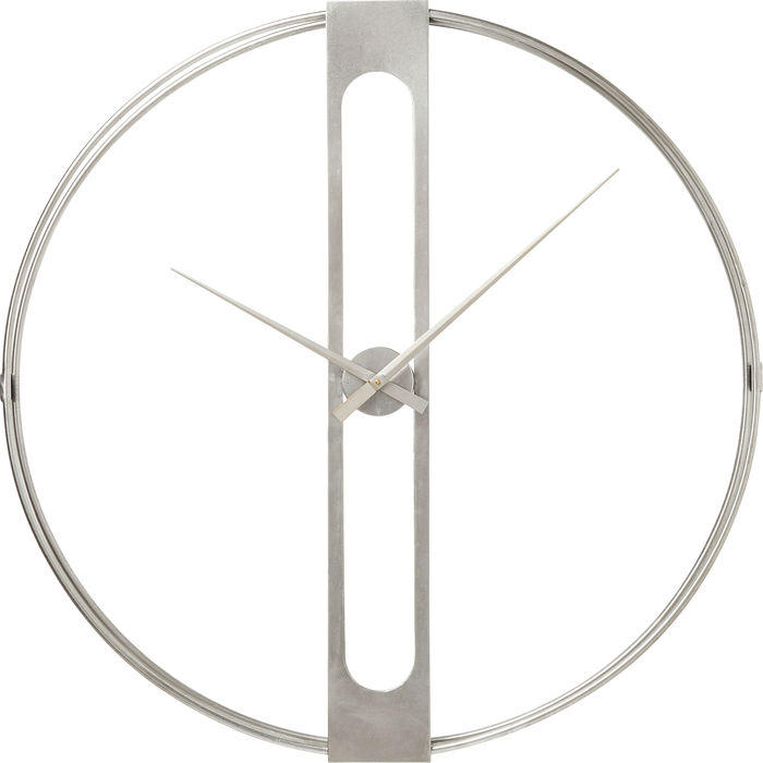 WANDUHR  Silberfarben  - Silberfarben, Design, Metall (60/60/10cm) - Kare-Design