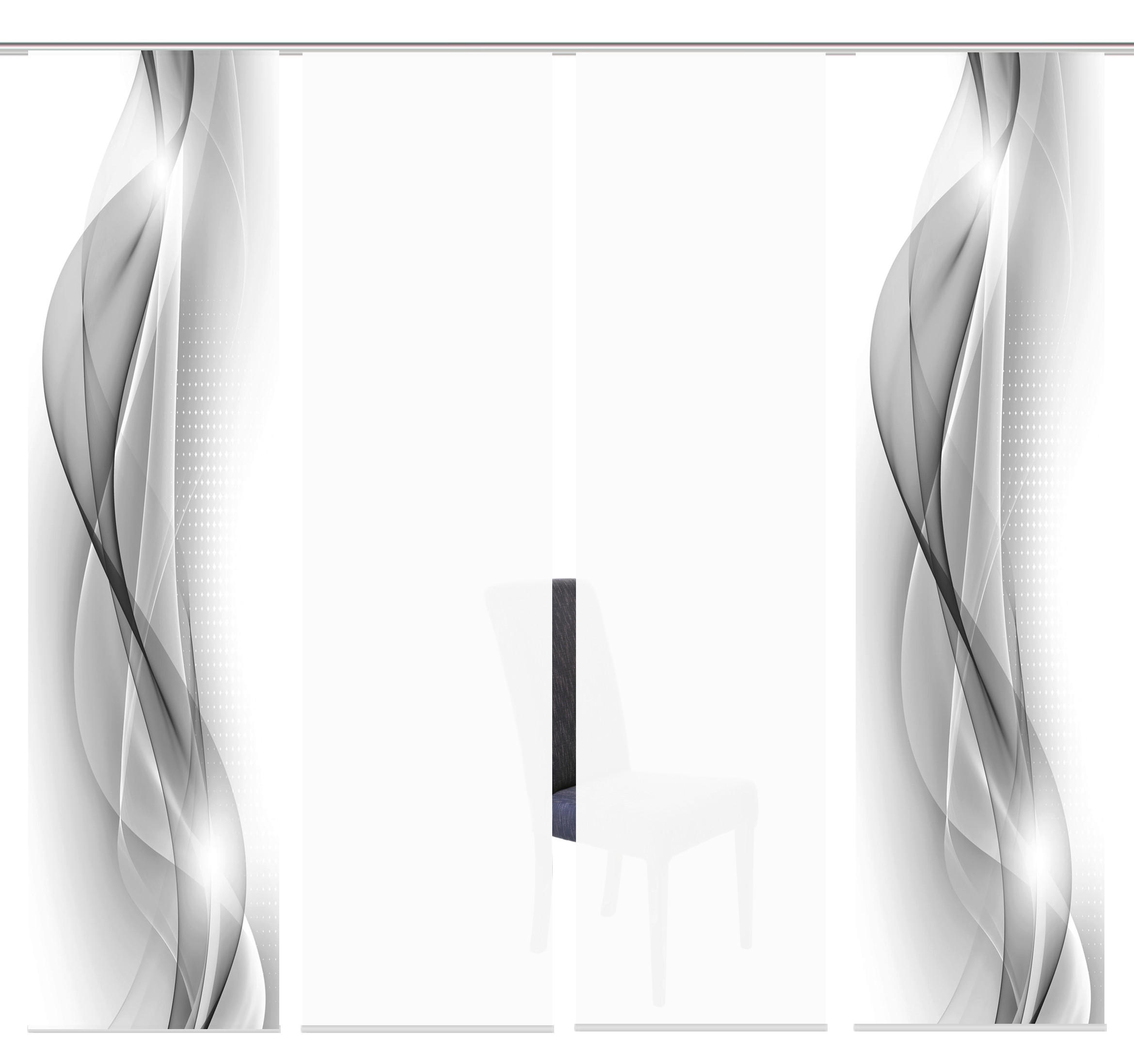 PANELOVÝ ZÁVĚS, 60/245 cm - šedá, Basics, textil (60/245cm)