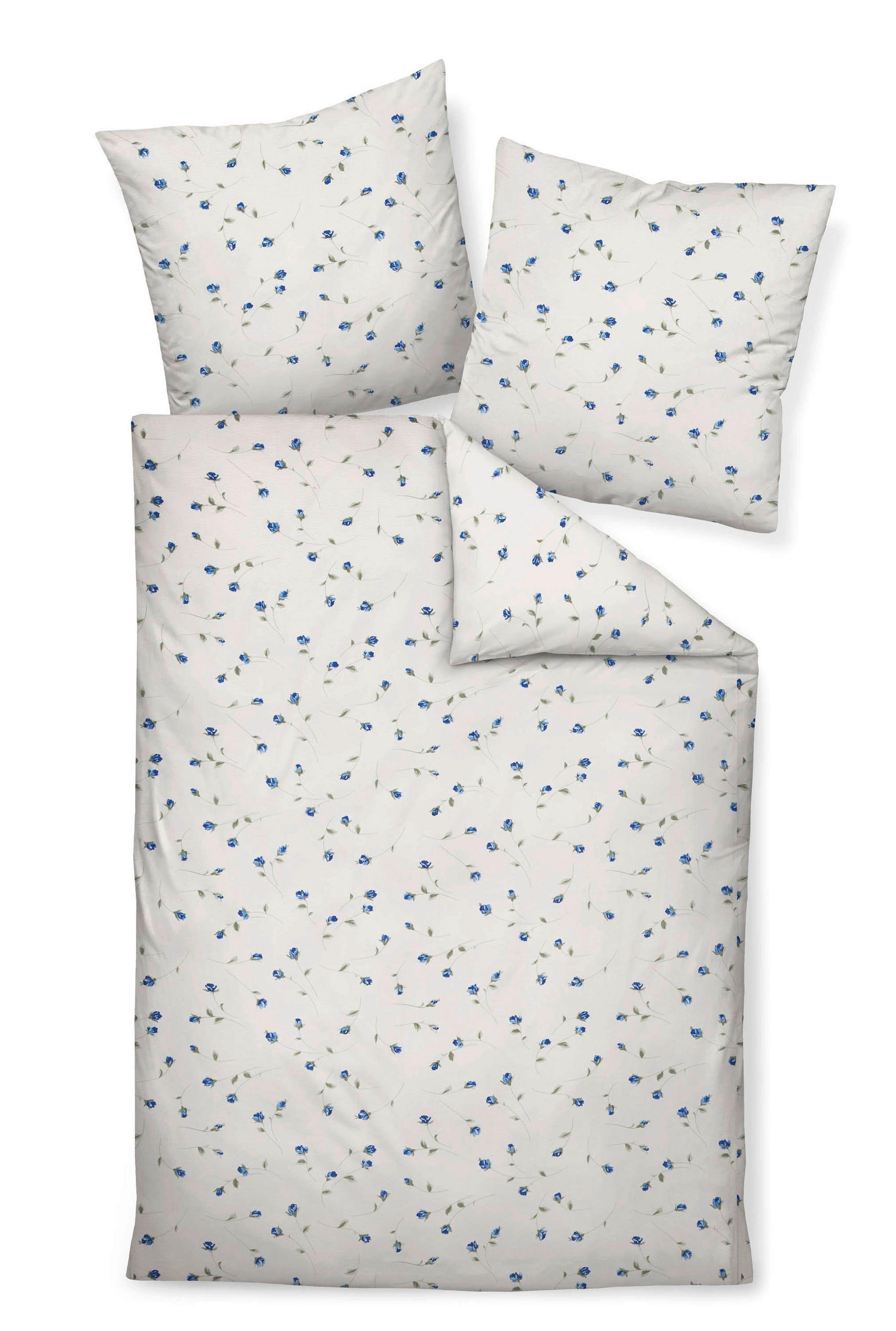 BETTWÄSCHE Tango Seersucker 135/200 cm  - Blau, Basics, Textil (135/200cm) - Janine
