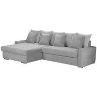 ECKSOFA  Mikrofaser Hellgrau  - Silberfarben/Hellgrau, Modern, Holz/Textil (164/293cm) - MID.YOU