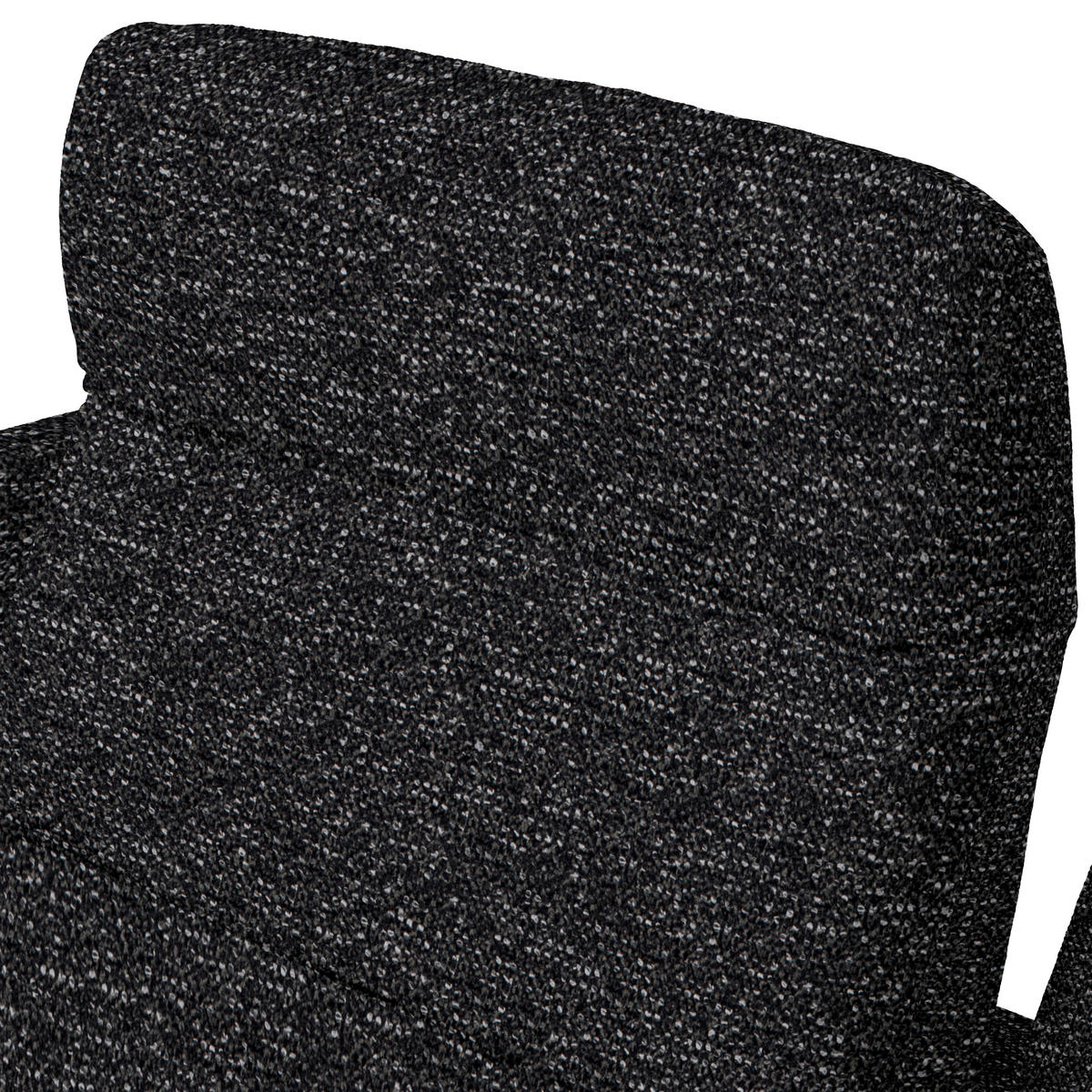 ECKSOFA  in Chenille, Flachgewebe Schwarz  318/165 cm  - Schwarz, Design, Textil/Metall (318/165cm) - Xora