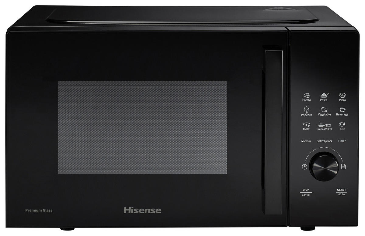 MIKROWELLE H23MOBSD1H  - Schwarz, MODERN, Glas/Kunststoff (48/29,5/33,7cm) - Hisense