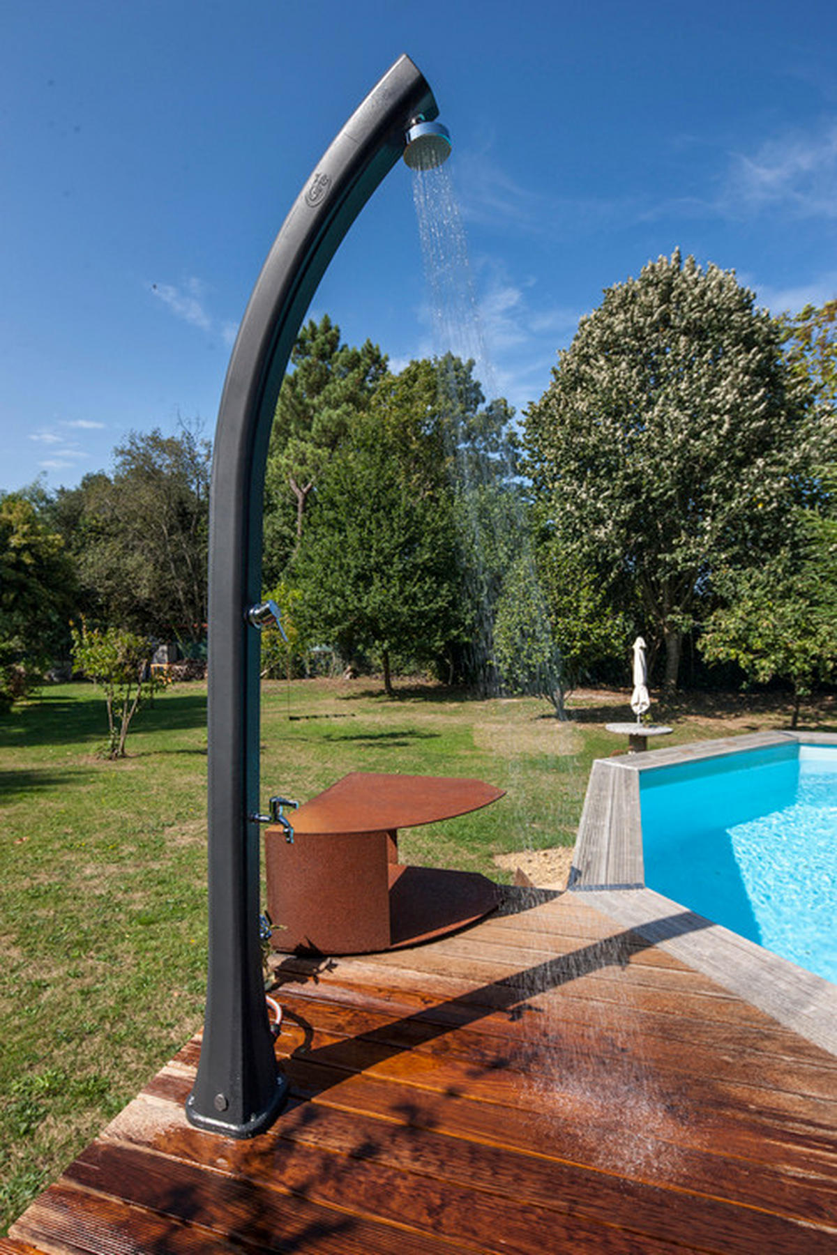 SOLARDUSCHE GRE SSR25  - Schwarz, KONVENTIONELL, Kunststoff/Metall (19/17/219cm) - Gre