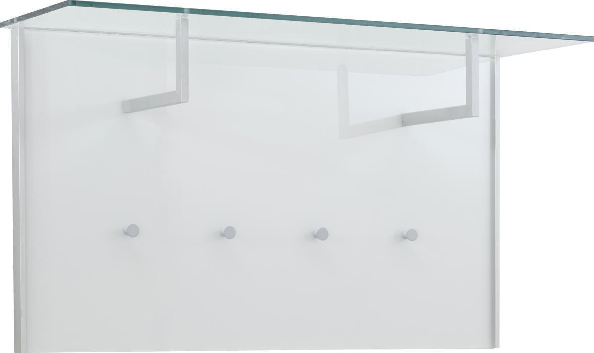 GARDEROBENPANEEL  in 102/57/32,5 cm  - Klar/Alufarben, Design, Glas/Holzwerkstoff (102/57/32,5cm) - Dieter Knoll