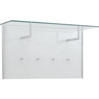 GARDEROBENPANEEL  in 102/57/32,5 cm  - Klar/Alufarben, Design, Glas/Holzwerkstoff (102/57/32,5cm) - Dieter Knoll
