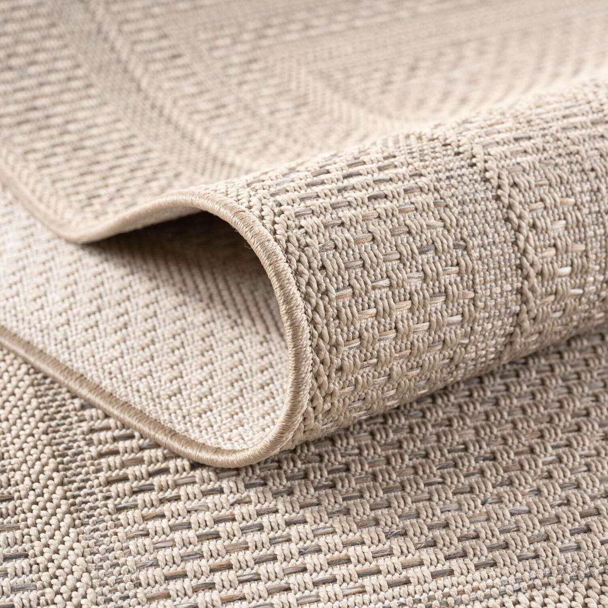 OUTDOORTEPPICH  Wohnzimmer 160/160 cm DESERT Beige rund  - Beige, Design, Textil (160/160cm) - Ayyildiz 