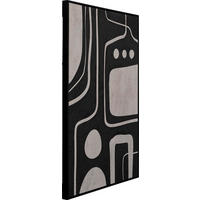 BILD Abstraktes  - Schwarz/Grau, Design, Holz/Kunststoff (73/113/4cm) - Kare-Design
