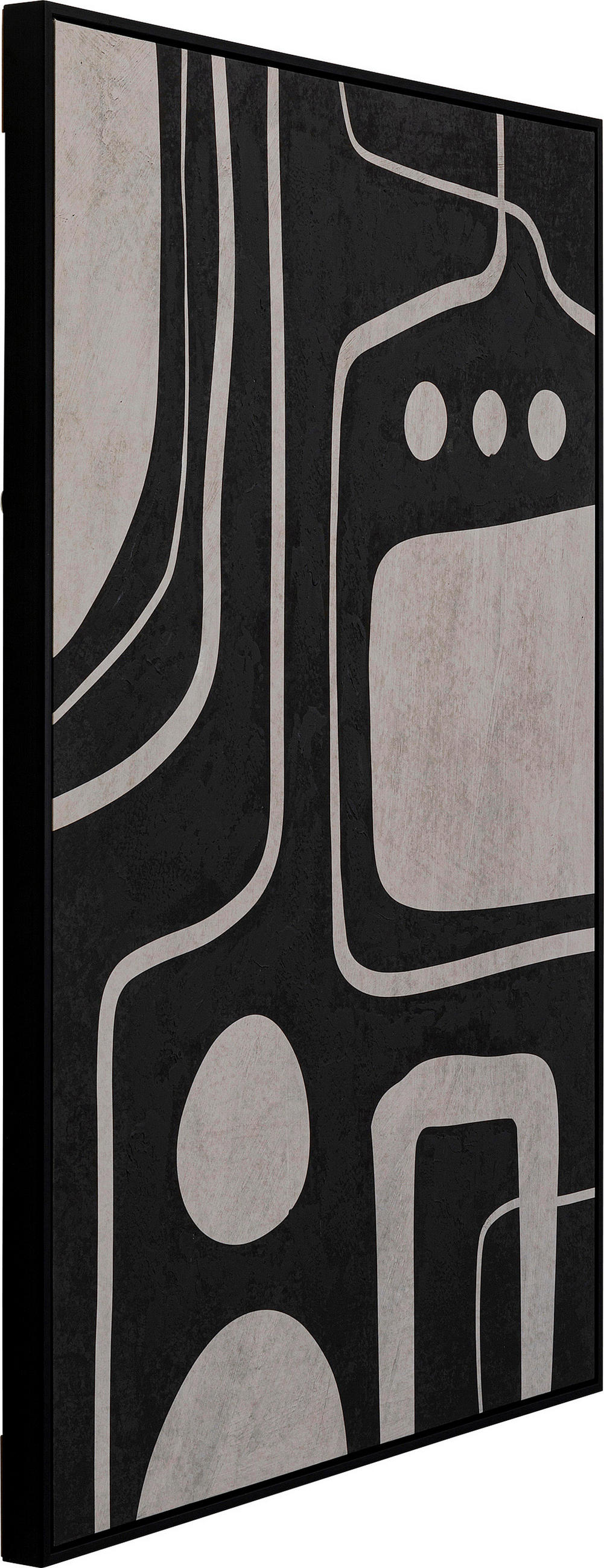 BILD Abstraktes  - Schwarz/Grau, Design, Holz/Kunststoff (73/113/4cm) - Kare-Design